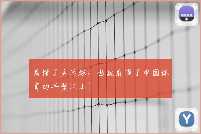 看懂了乒乓球，也就看懂了中国体育的半壁江山！